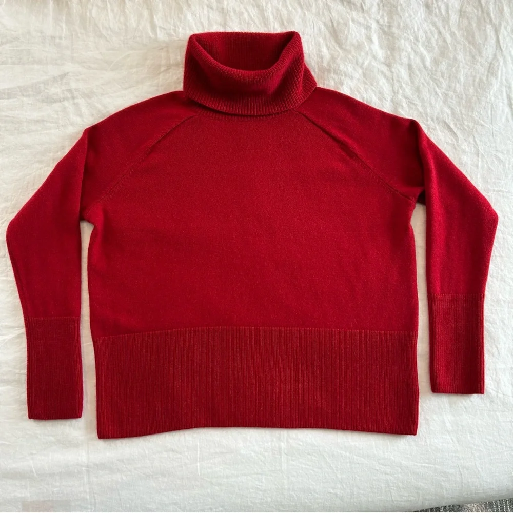 ATHLETA Alpine Turtleneck Wool/Cashmere Sweater ~ Large - Picture 4 of 8